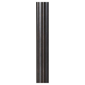 7-Foot Round Fluted Outdoor Lamp Post