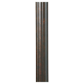 7-Foot Round Fluted Outdoor Lamp Post