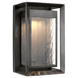 Wall Light Urbandale Outdoor 1 Lamp Antique Bronze Clear Seeded T-24/cETL Integrated Array 26 Watt