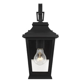 Wall Light Warren Outdoor 1 Lamp Textured Black Clear cETL/ETL Medium A19 75 Watt