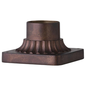 Outdoor Fluted Pier Mount with Square Base