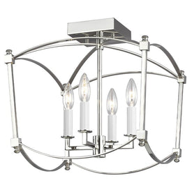 Ceiling Light Thayer 4 Lamp Polished Nickel