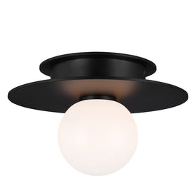 Nodes Single-Light Small Flush Mount Ceiling Fixture by Kelly