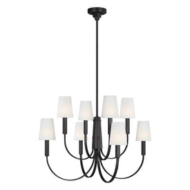Logan Eight-Light Two-Tier Chandelier by Thomas O'Brien