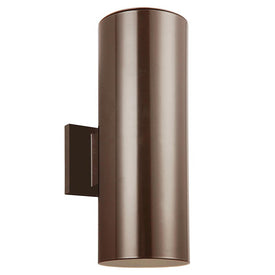 Outdoor Cylinders Two-Light LED Outdoor Wall Sconce