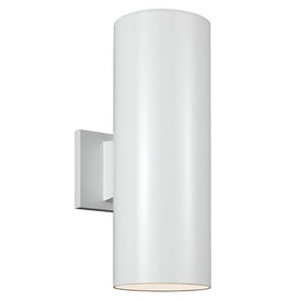 Outdoor Cylinders Two-Light LED Large Outdoor Wall Sconce