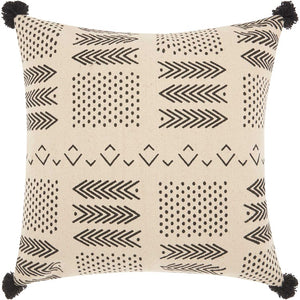 DP010-18X18-IVBLK Decor/Decorative Accents/Pillows