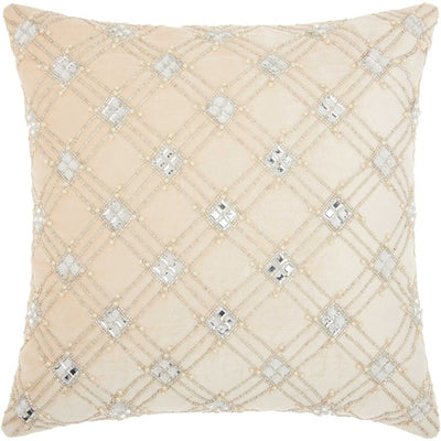 E1339-18X18-IVORY Decor/Decorative Accents/Pillows