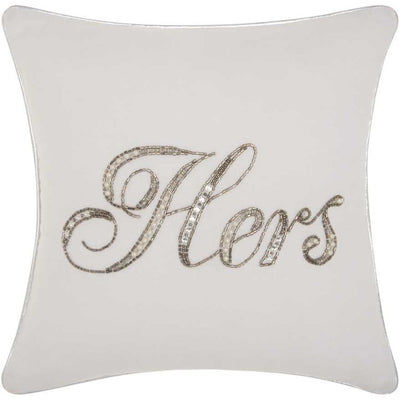 Product Image: E7812-14X14-WHITE Decor/Decorative Accents/Pillows
