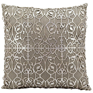 ES017-18X18-SILWT Decor/Decorative Accents/Pillows