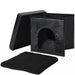 HT015-15X15X15-BLACK Decor/Pet Accessories/Pet Beds