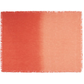 Mina Victory Life Styles Woven Ombre Coral 50" x 60" Throw Blanket