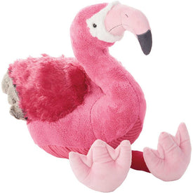 Mina Victory Plushlines Pink Flamingo Plush 18" x 26" Animal Pillow