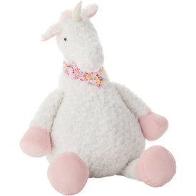 Mina Victory Plushlines Ivory Unicorn Plush 22" x 26" Animal Pillow