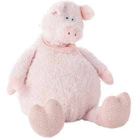 Mina Victory Plushlines Pink Pig Plush 22" x 26" Animal Pillow