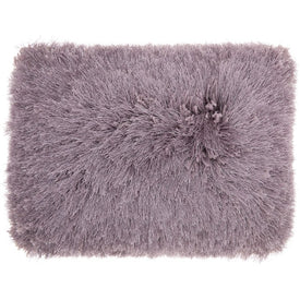 Mina Victory Shimmer Yarn Shag Lavender 14" x 20" Lumbar Throw Pillow