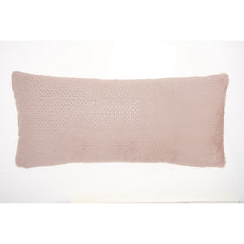 Fur Dot Foil Print Blush 14" x 30" Throw Pillow
