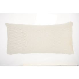 Fur Dot Foil Print Ivory 14" x 30" Throw Pillow