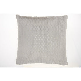 Fur Dot Foil Print Light Gray 22" x 22" Throw Pillow