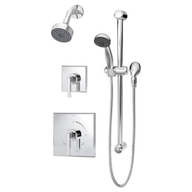 Duro Shower Trim Kit with Hand Spray and Two Handles, Single-Function without Valve