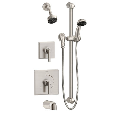 3606-H321-V-STN-1.5-TRM Bathroom/Bathroom Tub & Shower Faucets/Showerhead & Handshower Combos