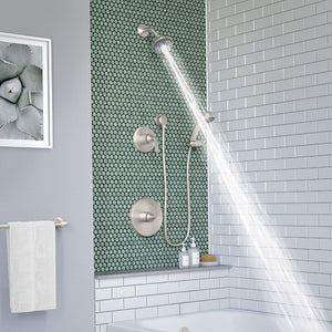 5505-STN-1.5-TRM Bathroom/Bathroom Tub & Shower Faucets/Showerhead & Handshower Combos