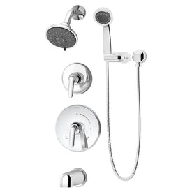 Elm Two Handle Wall-Mount Tub and Shower Trim Kit with Handshower without Valves