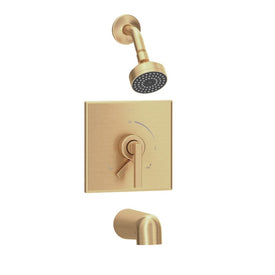 Tub and Shower Trim Duro with Integral Diverter 2 Lever Brushed Bronze ADA 1.5 Gallons per Minute - OPEN BOX