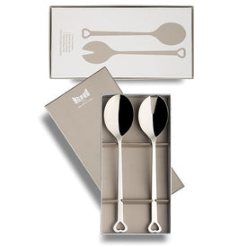 Evento Two-Piece Stainless Steel Salad Server Set