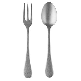 Vintage Two-Piece Stainless Steel Serving Set