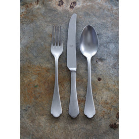 Dolce Vita Two-Piece Pewter Stainless Steel Salad Server Set