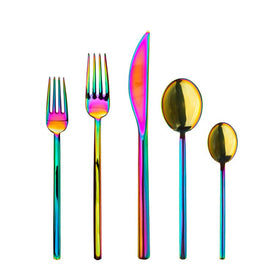 Due Five-Piece Arcobaleno Flatware Set