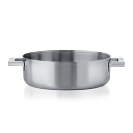 Stile 3-Quart 18/10 Stainless Steel 10" Saute Pan with Lid/Two Handles