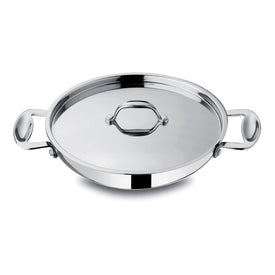 Glamour Stone 5-Quart 18/10 Stainless Steel 13" Non-Stick Saute Pan with Lid/Two Handles