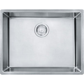 Cube 23" x 18" Single Bowl 18-Gauge Stainless Steel Undermount Kitchen Sink