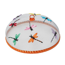 Dragonflies Embroidered Mesh Food Domes Set of 4