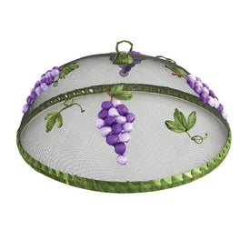 Grapes Embroidered Mesh Food Domes Set of 4
