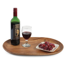 Provencal Collection 18" Extra-Large Oval Wood Serving Tray