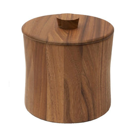 7" Wood Ice Bucket with Removable Plastic Liner