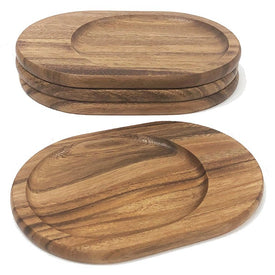 Individual Wood Cocktail Boards Set of 4