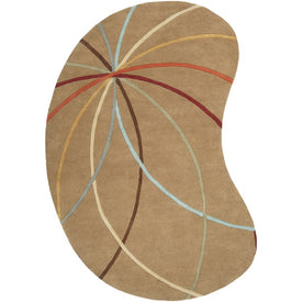 Forum 6' x 9' Kidney-Shaped Area Rug