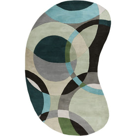 Forum 6' x 9' Kidney-Shaped Area Rug