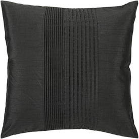 Solid Pleated 18" x 18" Pillow with Insert