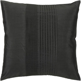Solid Pleated 22" x 22" Pillow with Insert