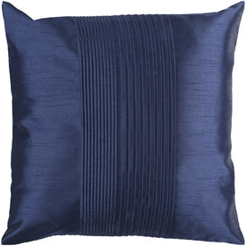 Solid Pleated 18" x 18" Pillow with Insert