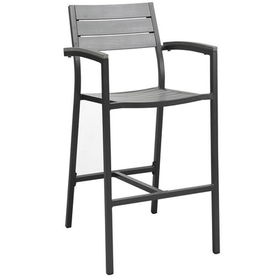 Product Image: EEI-1510-BRN-GRY Outdoor/Patio Furniture/Patio Bar Furniture