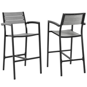EEI-1740-BRN-GRY-SET Outdoor/Patio Furniture/Patio Bar Furniture