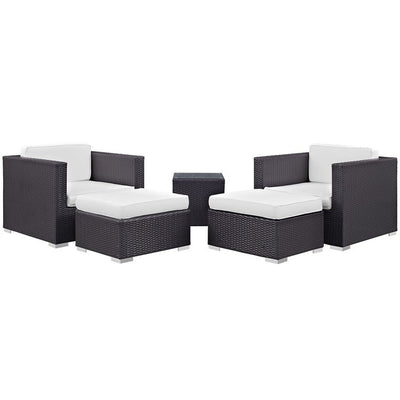 EEI-1809-EXP-WHI-SET Outdoor/Patio Furniture/Patio Conversation Sets