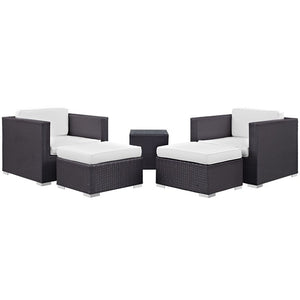 EEI-1809-EXP-WHI-SET Outdoor/Patio Furniture/Patio Conversation Sets