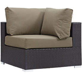 Convene Outdoor Patio Corner Chair with Cushions